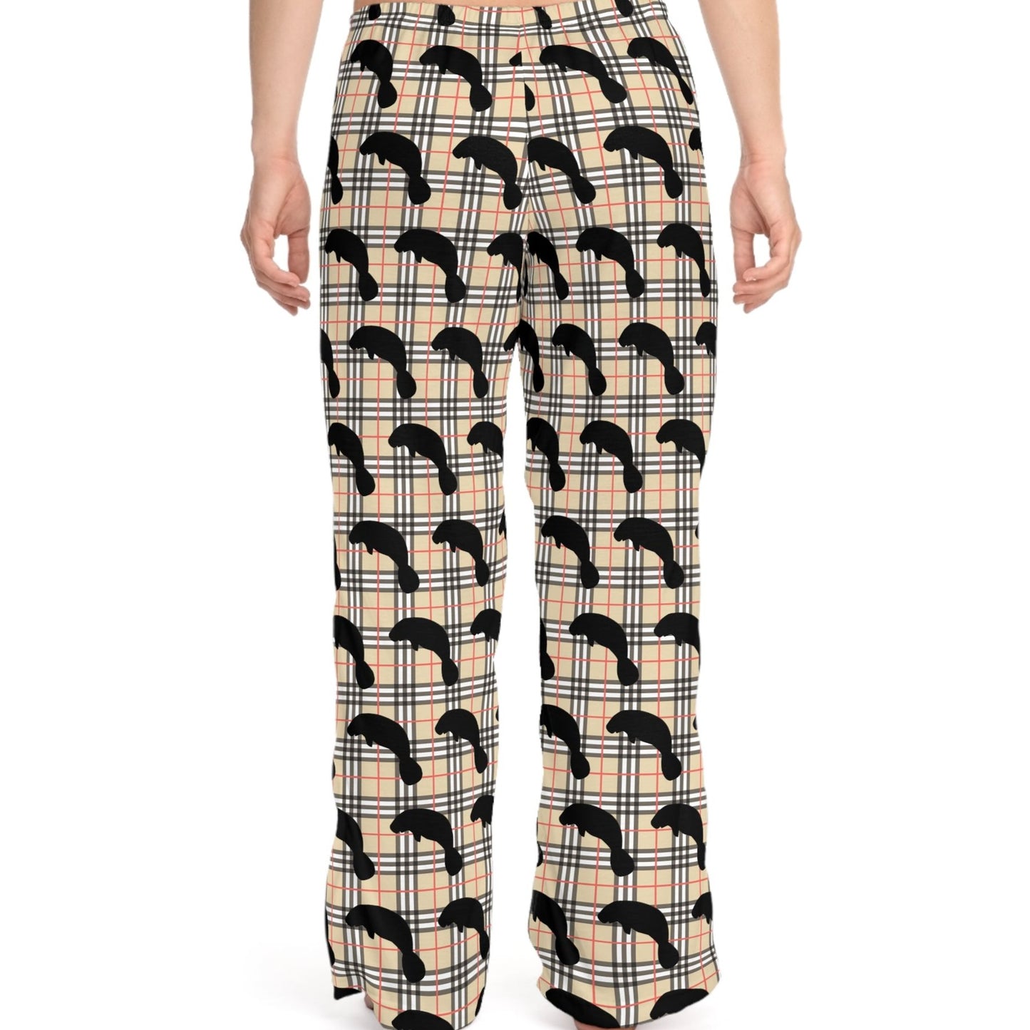 Sophisticated Plaid Manatee Pajama Pants |  Womens