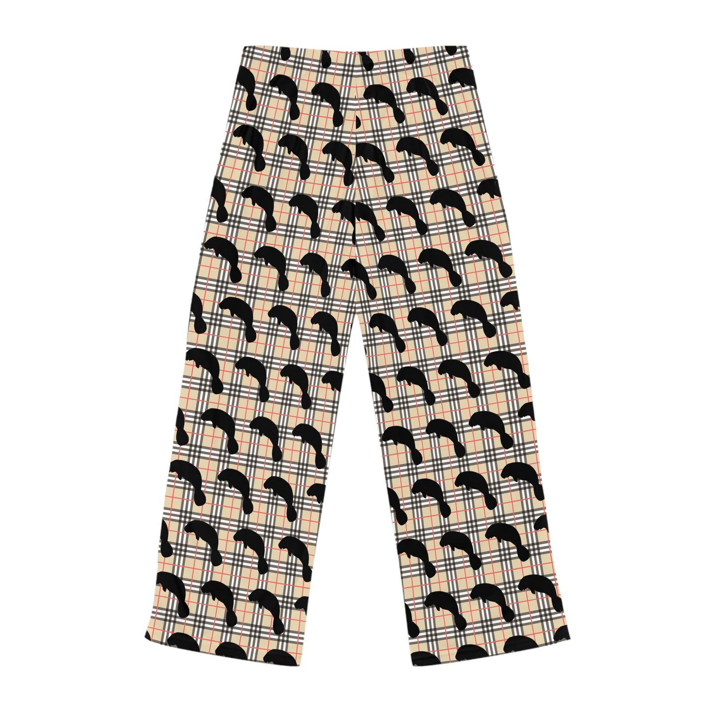 Sophisticated Plaid Manatee Pajama Pants |  Womens