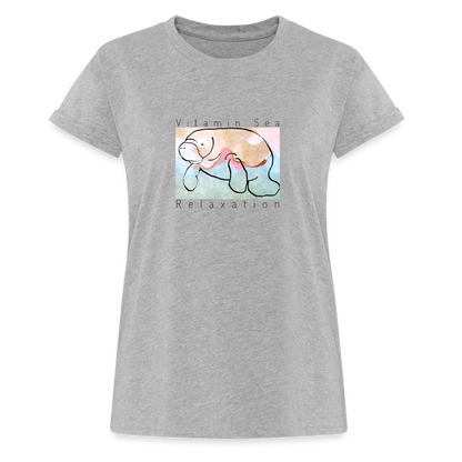 Vitamin Sea Relaxed Fit Manatee T-Shirt | Womens - heather gray