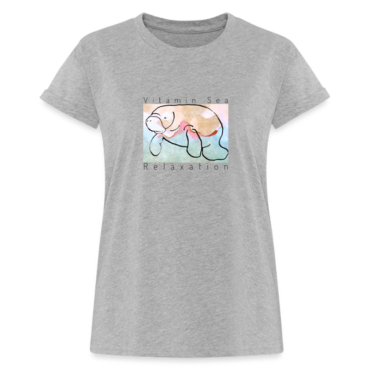 Vitamin Sea Relaxed Fit Manatee T-Shirt | Womens - heather gray