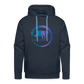 Blue Manatee Wave Premium Hoodie | Mens - navy