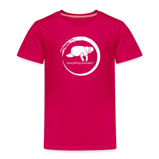 Manatee Wave Premium T-Shirt | Toddler - dark pink