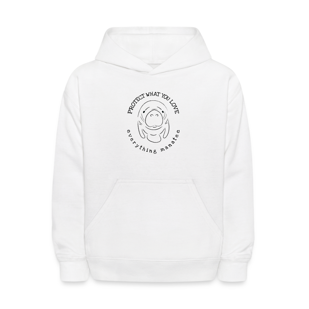 Classic Manatee Hoodie | Youth - white