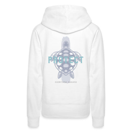 Sea Turtle Premium Hoodie | Womens - white