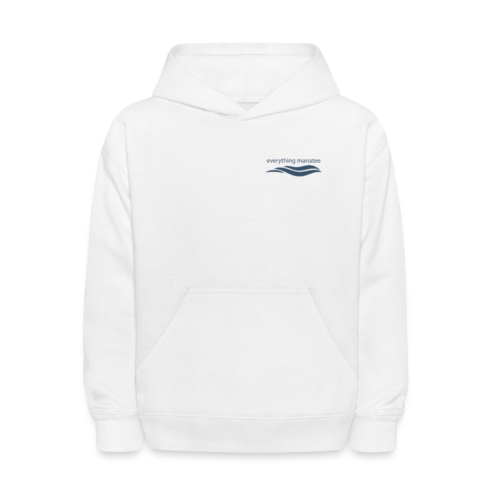 Sand and Sea Soft White Hoodie | Youth - white