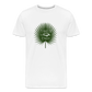 Manatee Palm Leaf Premium Organic T-Shirt | Mens - white