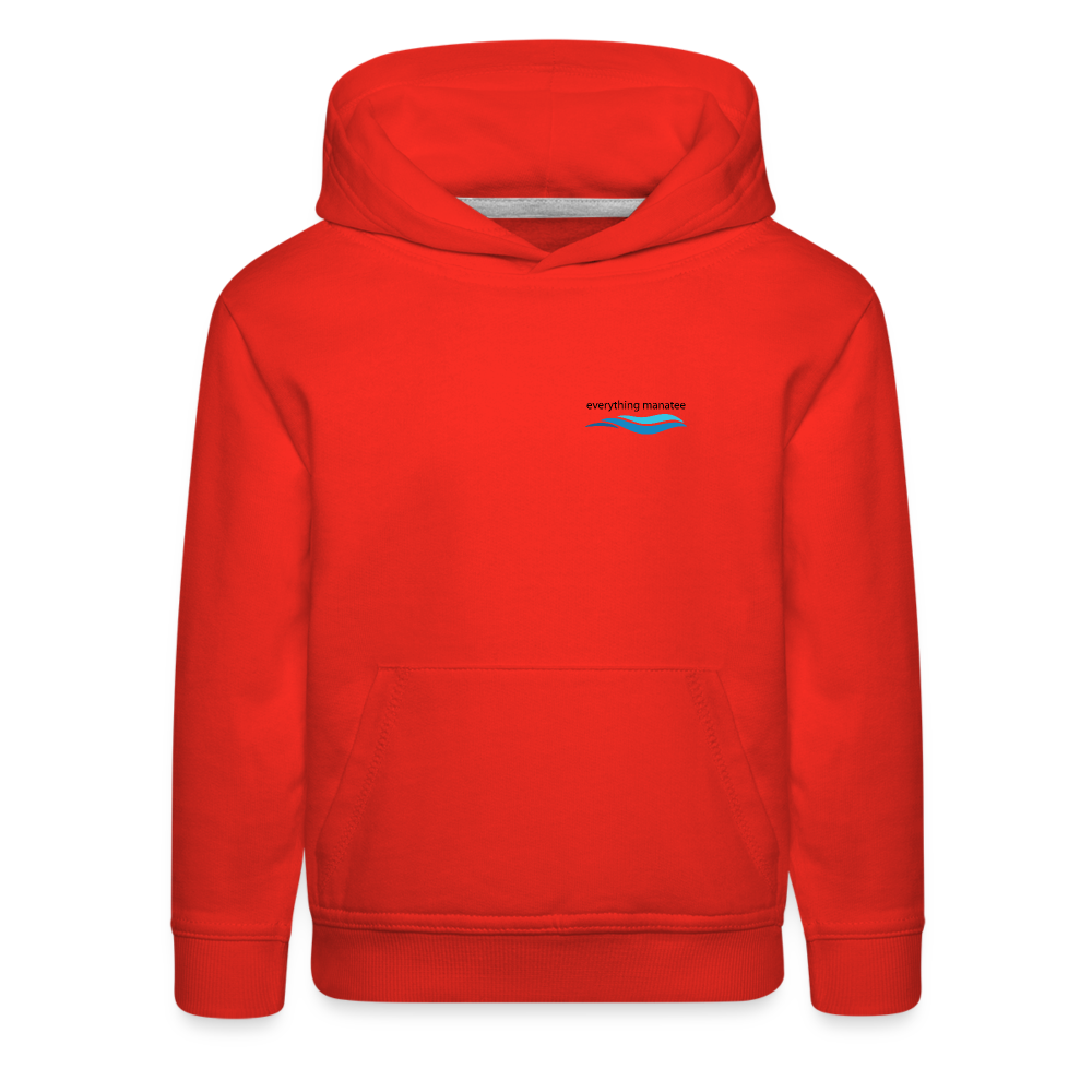 Sea Turtle Ride the Wave Premium Hoodie | Youth - red