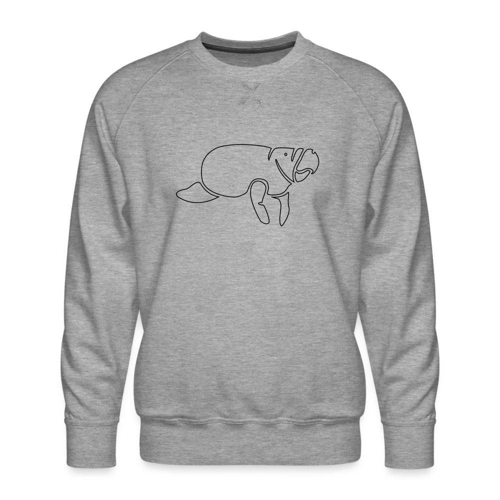 Classic Manatee Premium Sweatshirt | Mens - heather grey