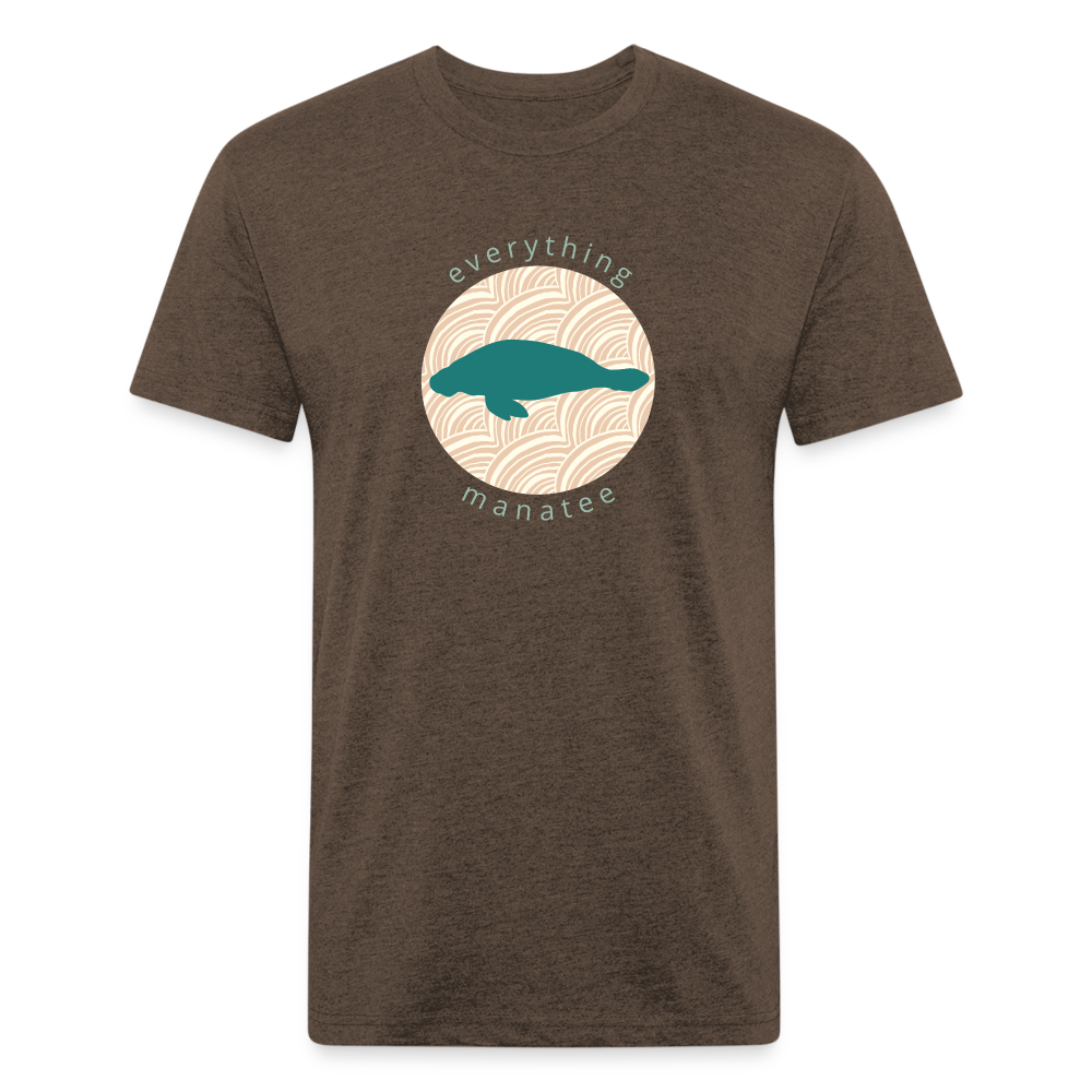 Classic Manatee Fitted Cotton/Poly T-Shirt | Mens - heather espresso