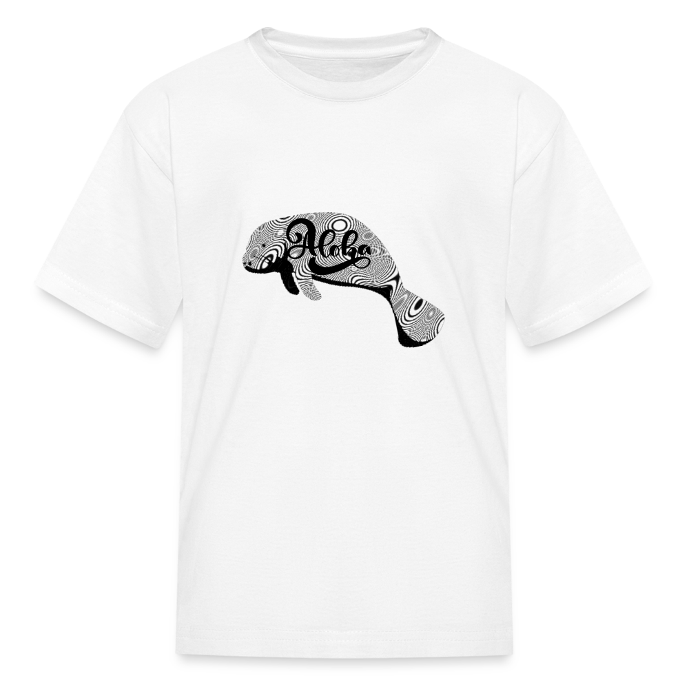 Aloha Manatee T-Shirt | Youth - white