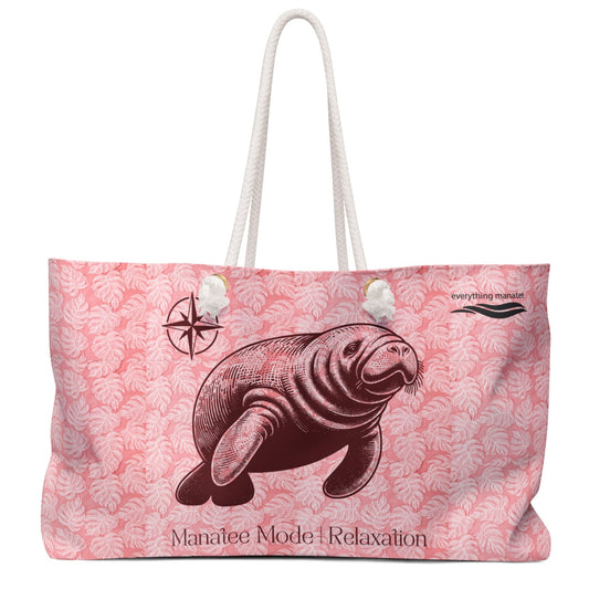 Manatee Mode Relaxation Weekender Bag - Perfect for Beach Days & Getaways