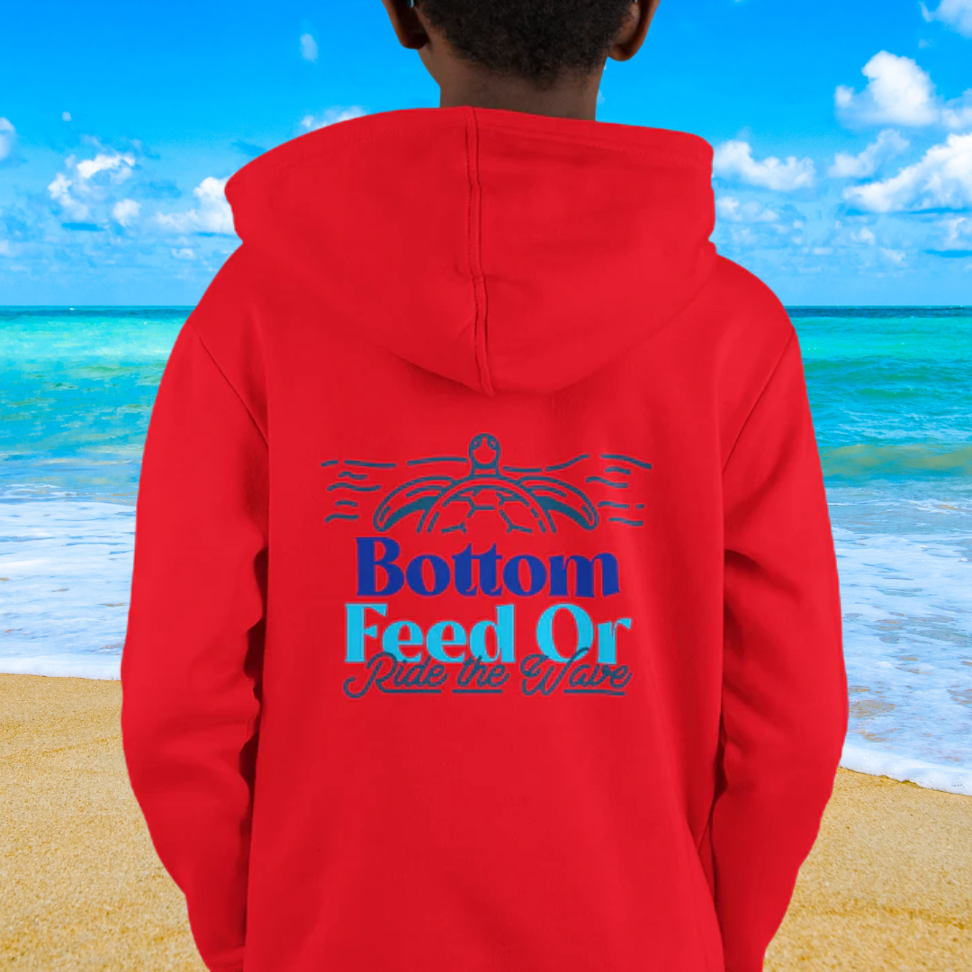 Sea Turtle Ride the Wave Premium Hoodie | Youth