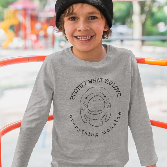 Classic Manatee Premium Long Sleeve T-Shirt | Youth