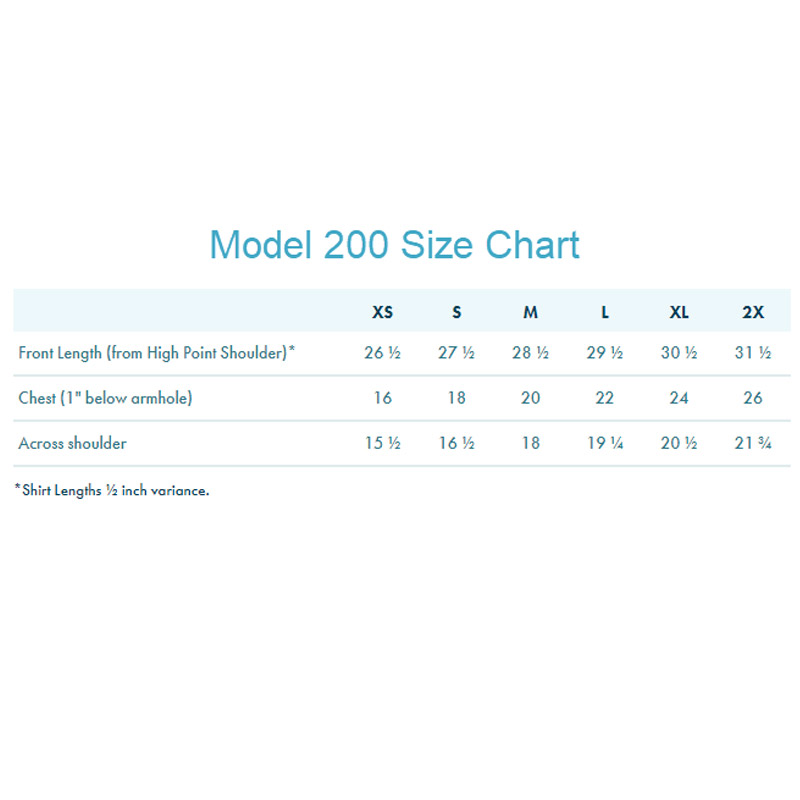 Product Size Chart