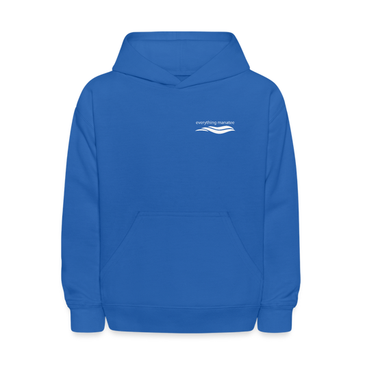 Living The Wave Manatee Hoodie | Youth - royal blue