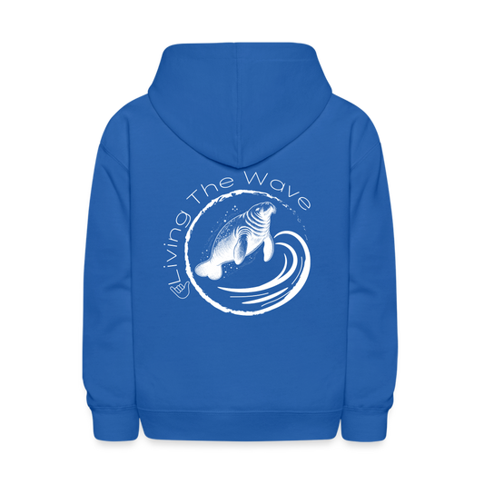 Living The Wave Manatee Hoodie | Youth - royal blue