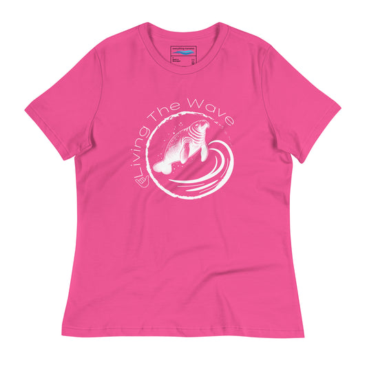 Living The Wave Manatee T-Shirt | Womens